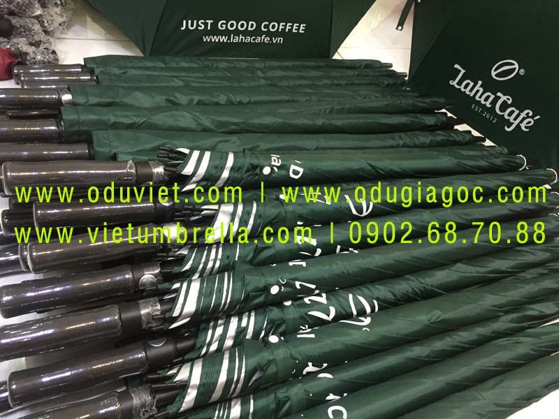 xưởng sản xuất ô dù cầm tay in logo quảng cáo